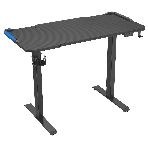 Стол игровой Cactus CS-ED-GbK столешница МДФ карбон, каркас черный, фото 1
