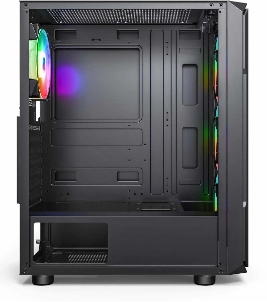 Компьютерный корпус Accord 3338 черный без БП ATX 1xUSB2.0 1xUSB3.0 1xUSB3.1 audio bott PSU
