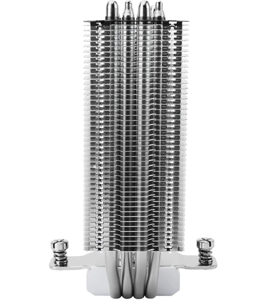 Кулер для процессора Thermalright Assassin Spirit 120 V2 серебристый/черный/серый (4-pin PWM, 154мм, Al/Cu, 4x6мм, 1x120мм, 66.17CFM, 25.6dBA, 1500RPM, S: 1851/1700/1200/115X, AM5/AM4)