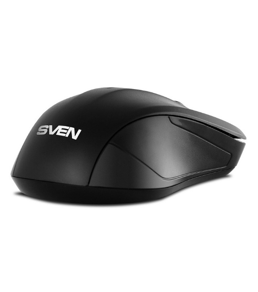 Мышь беспроводная SVEN RX-270W черный, 1600 dpi, радиоканал, USB, кнопки - 4