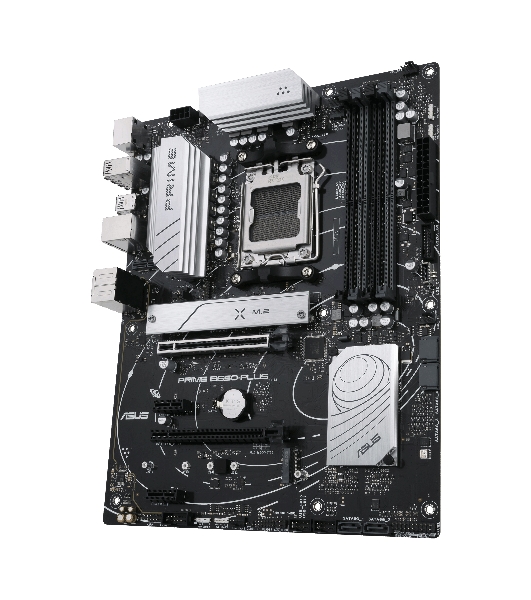 Материнская плата ASUS PRIME B650-PLUS-CSM, AM5, AMD B650, 4xDDR5, 4xSATA, 2xM.2, 1xPCIe 4.0 x16, 2xPCIe 4.0 x1, 1xDP, 1xHDMI, 1x2.5Gb LAN, 4xUSB-A 10Gbps, 2xUSB-A 5Gbps, 2xUSB-A 2.0, 5x3.5 мм, 7.1, ATX