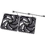 Комплект вентиляторов для корпуса Thermaltake CT140 (2 шт.) черный, 140 мм, 1500 об/мин, 30.5 дБ, 4 pin, фото4