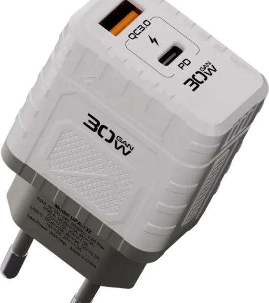 Сетевое зарядное устройство Defender UPA-132 30W, USB A+C, белый