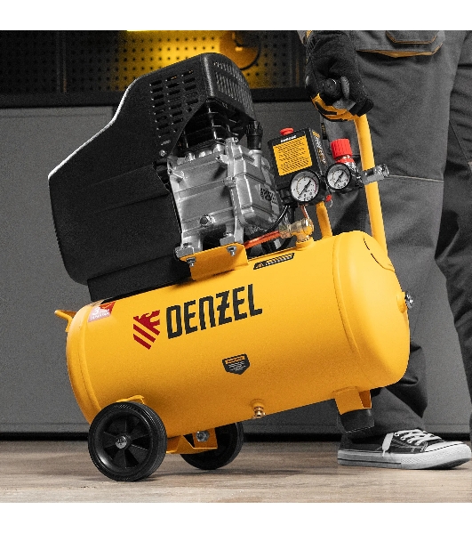 Компрессор воздушный Denzel DC1500/24 прям. привод, 1,5 кВт, 24 литра, 220 л/мин