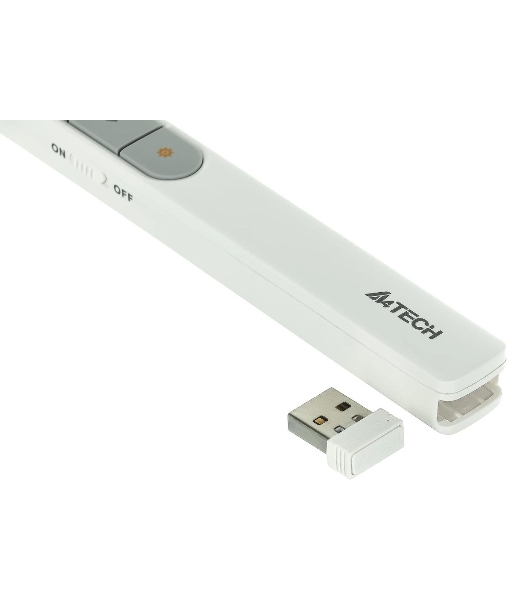 Презентер беспроводной A4Tech LP15 белый, радиоканал, USB, кнопки - 3