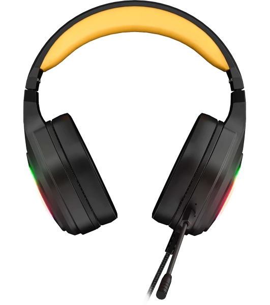 Гарнитура MARVO HG9084 Pulz 80 чёрный, проводная, USB, подсветка