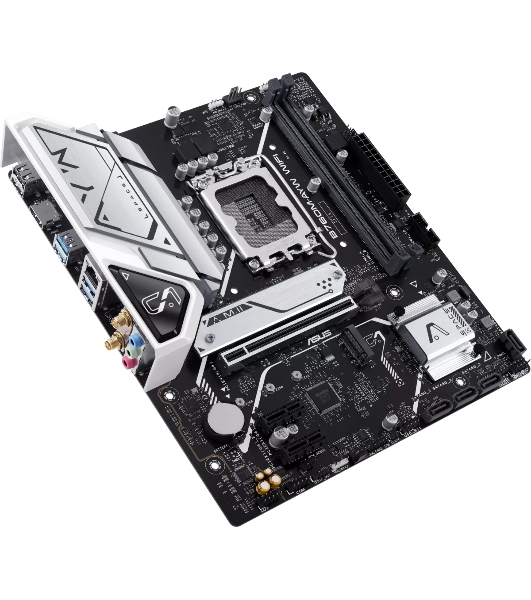 Материнская плата ASUS B760M-AYW WIFI-SI, LGA 1700, Intel B760, 2xDDR5, 4xSATA, 2xM.2, 1xPCIe 4.0 x16, 2xPCIe 4.0 x1, 1xHDMI, 1x2.5Gb LAN, Wi-Fi 6, Bluetooth 5.3, 4xUSB-A 5Gbps, 2xUSB-A 2.0, 3x3.5 мм, 7.1, mATX