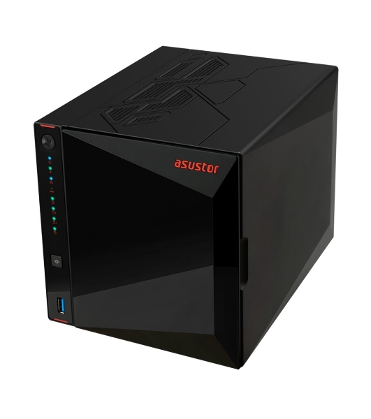 Сетевой накопитель ASUSTOR AS5404T 2-Bay NAS/Media player/Intel Celeron N5105 2.0GHz up to 2.9GHz, 4Gb SO-DIMM DDR4, noHDD(HDD,SSD),/2x 2,5Gb (LAN)/3xUSB3.2,HDMI; 90IX01R1-BW3S40