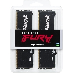 Оперативная память Kingston Fury Beast, DDR5, 16GB (2x8GB), 6000MHz, CL36, DIMM, с радиаторами, RGB, черный, фото3