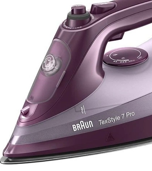 Утюг Braun SI7181VI сиреневый/фиолетовый, 3100 Вт, 50 г/мин, 230 г/мин, 300 мл