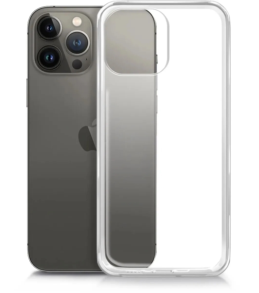Чехол (клип-кейс) BORASCO для Apple iPhone 13 Pro Max, прозрачный