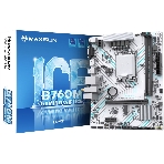 Материнская плата Maxsun B760M GAMING WIFI ICE, LGA 1700, Intel B760, 2xDDR4, 3xSATA, 1xM.2, 1xPCIe 4.0 x16, 1xPCIe x1, 1xVGA, 1xHDMI, 1x1Gb LAN, Wi-Fi 5, Bluetooth 4.2, 2xUSB-A 5Gbps, 4xUSB-A 2.0, 3x3.5 мм, 7.1, белый, mATX, фото 1