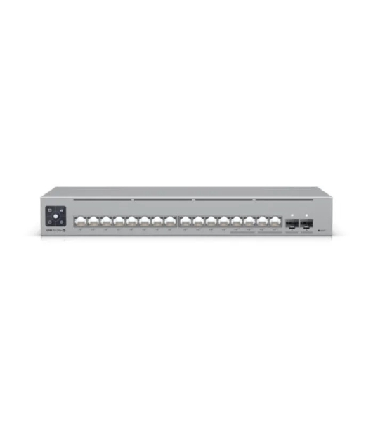 Коммутатор Ubiquiti Networking interface, (12) GbE RJ45 ports (4) 1/2.5 GbE RJ45 ports (2) 10G SFP+ ports; Total non-blocking throughput, 42 Gbps; Switching capacity, 84 Gbps