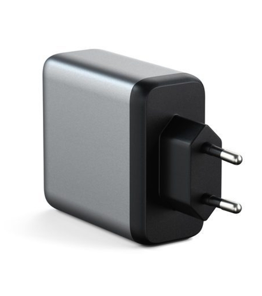 Сетевое зарядное устройство Satechi ST-UC100WSM-EU Charger 100W с технологией GaN Power, серый космос