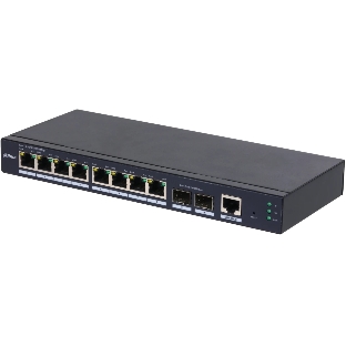 Коммутатор Dahua DH-SG4010-2F, 8×1 Гбит/с + 2×1 Гбит/с SFP, управляемый