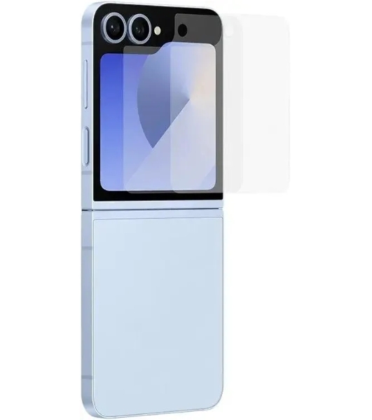 Защитная пленка для экрана Samsung прозрачный для Samsung Galaxy Z Flip6 прозрачный 2шт. (EF-UF741CTEGRU)