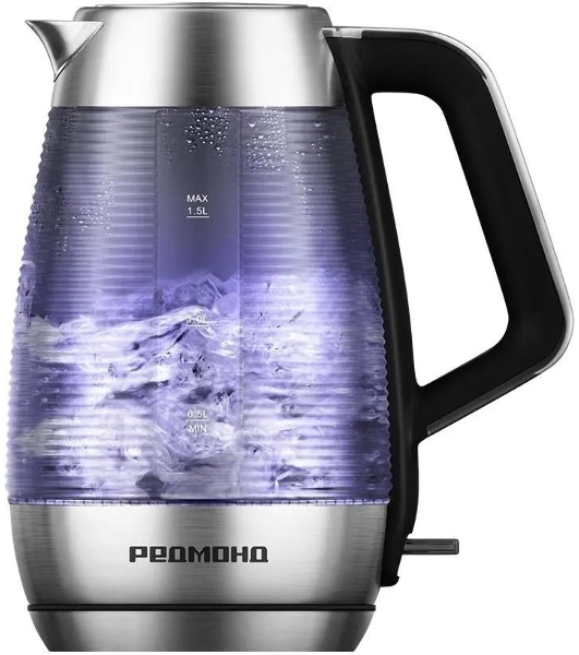 Чайник электрический Redmond KG253 1.5 л, 2200 Вт, хром