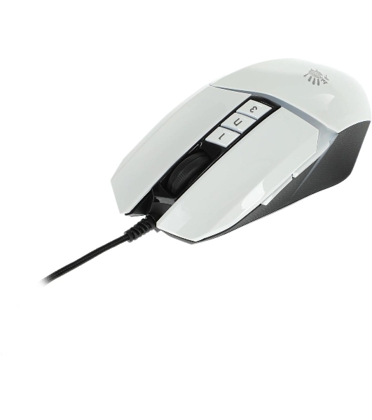 Мышь проводная A4Tech Bloody W60 Max белый, 10000 dpi, USB, кнопки - 10
