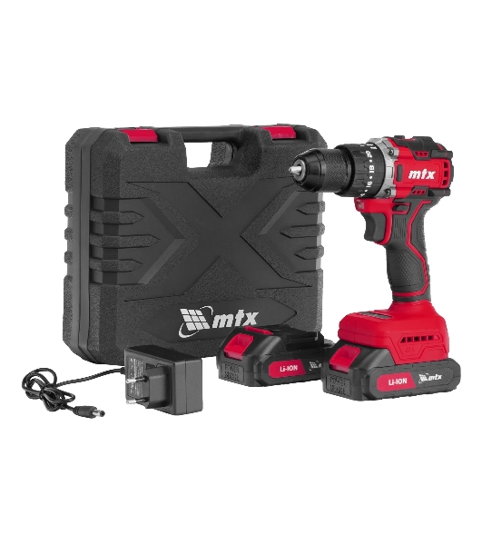 Дрель-шуруповерт MTX CIDS-BL-20, 20 В, 2 Ач, 60 Нм, бесщеточный, ударный