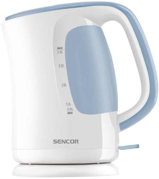 Электрочайник Sencor SWK 2510WH белый, 2.5 л, 2200 Вт, скрытый нагревательный элемент