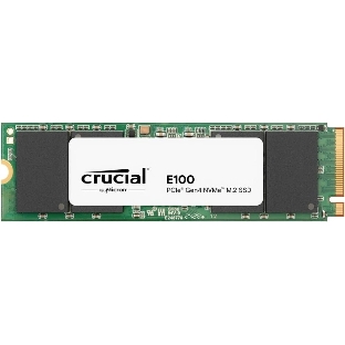 Накопитель SSD Crucial E100, 480Gb, M.2 2280, PCIe 4.0 x4, NVMe, R/W 4700/2500