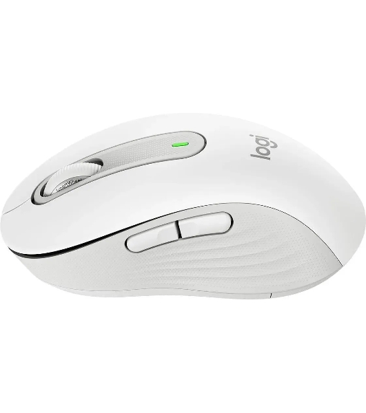 Мышь беспроводная Logitech Signature M650 белый, 4000 dpi, радиоканал, Bluetooth, USB, кнопки - 5