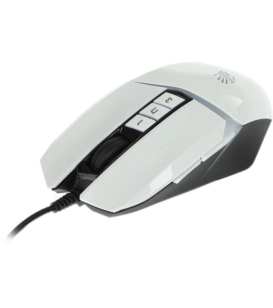 Мышь проводная A4Tech Bloody W60 Max белый, 10000 dpi, USB, кнопки - 10
