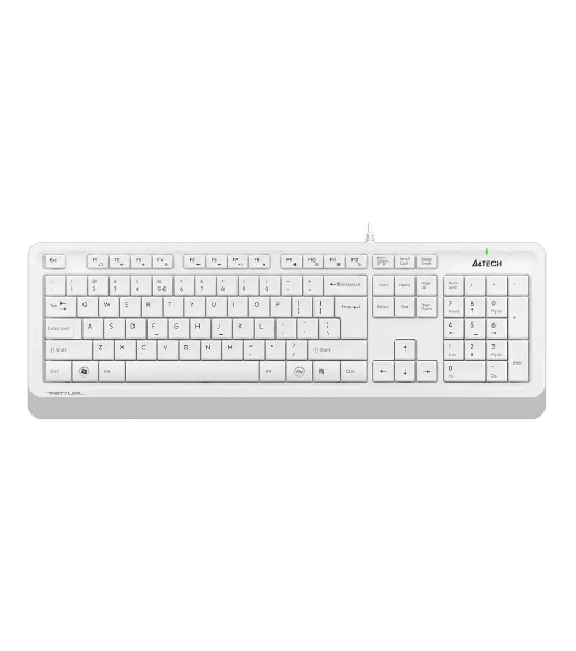 Комплект клавиатура+мышь A4Tech FStyler F1010 проводной, USB, 1600 DPI, белый/серый