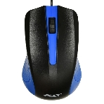 Мышь проводная Acer OMW011 черный/синий, 1200 dpi, USB, кнопки - 3, фото 1