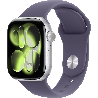 Умные часы Apple Apple Watch Series 11 GPS A3333 1.96' OLED, 4G (LTE), Wi-Fi, Bluetooth 5.3, NFC, IPX8, серебристый, фиолетовый