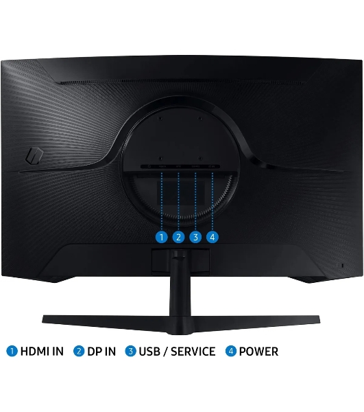Монитор 27' Samsung S27CG550EI VA 2560x1440, 165 Гц, 1 мс, 16:9, 300 кд/м2, 1xHDMI, 1xDP, изогнутый, черный