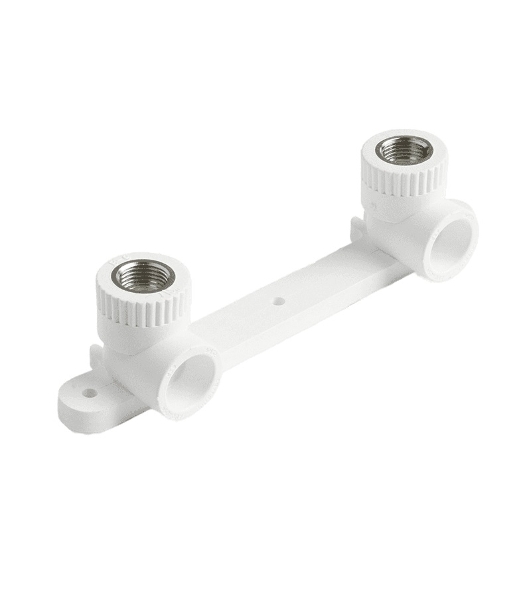 Планка монтажная с водорозетками полипропиленовая PRO AQUA PA280012P 25 х 1/2' ВР для смесителя белая PRO AQUA
