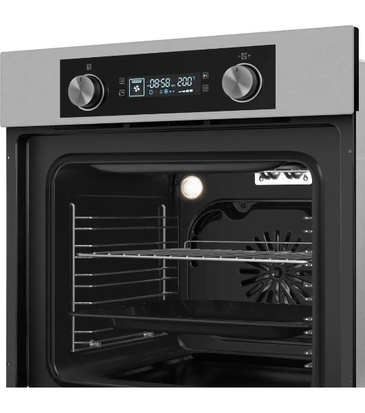 Шкаф духовой электрический Maunfeld AEOH60102S, 60л, дверца с 3 стеклами, нержавеющая сталь