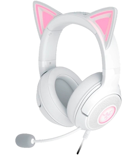 Гарнитура Razer Kraken Kitty V2 Белый, проводная, USB, подсветка