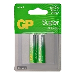 Алкалиновые батарейки GP Super Alkaline G-Tech 15А АA - 2 шт. на блистере, фото 1
