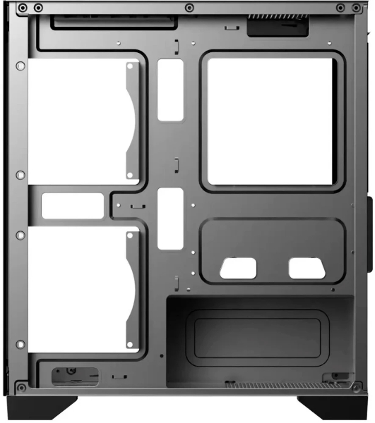 Компьютерный корпус Bloody BD-CC103 черный без БП mATX 7x120мм 1xUSB 2.0 1xUSB 3.0 audio bott PSU