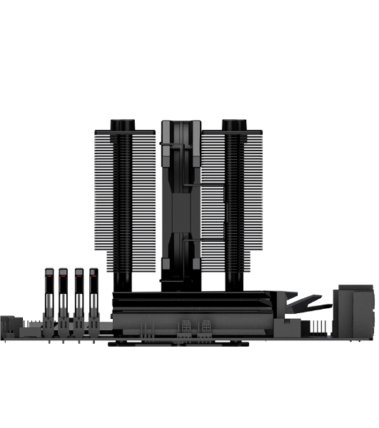 Кулер ID-COOLING SE-207-XT SLIM черный 120мм алюминий/медь 1800rpm 35db 4-pin 220W 135мм