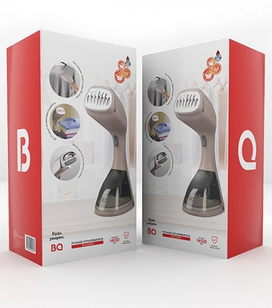 Отпариватель BQ SG1003H бежевый, 1400 Вт, 18 г/мин, 220 мл