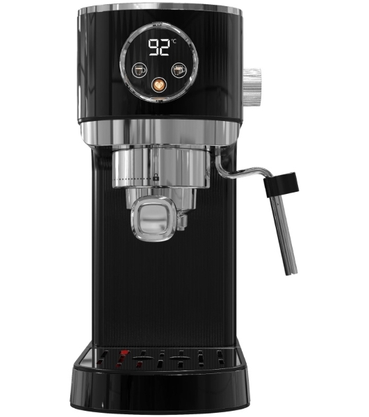 Кофеварка рожковая Korting KCM 1002 EN черный, молотый, 1.2 л, 1350 Вт, 20 бар