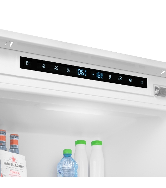 Встраиваемый холодильник Maunfeld MBF193SLFWGR Inverter белый двухкамерный 229/76 л морозилка снизу