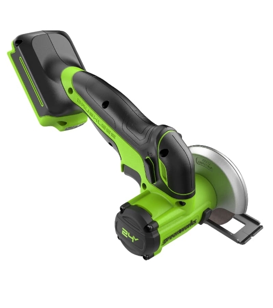 Угловая шлифовальная машина аккумуляторная GreenWorks GD24UCS, 24V, без АКБ и ЗУ (3402007)