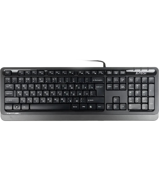 Клавиатура проводная A4Tech Fstyler FK10, USB, черный/серый