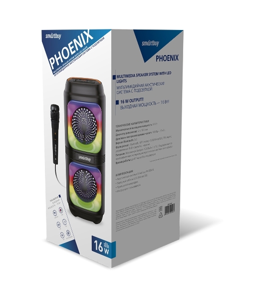 Портативная акустика Smartbuy PHOENIX черный