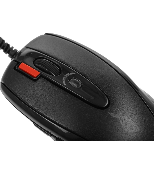 Мышь проводная + коврик A4Tech X-7120 черный, 2000 dpi, USB, кнопки - 7