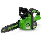 Цепная пила аккумуляторная GreenWorks GD24CS30K2, 24V, 30см, бесщеточная, c АКБ 2 А·ч и ЗУ (2007007UA), фото 1