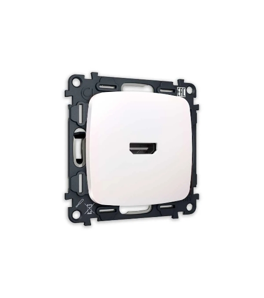 Комплект механизма розетки HDMI 2.0 OMEGA Жемчуг 40V/500mA 2.0GHz 5-18Gbit/s QUANT (OP2140, VM222) MO214010