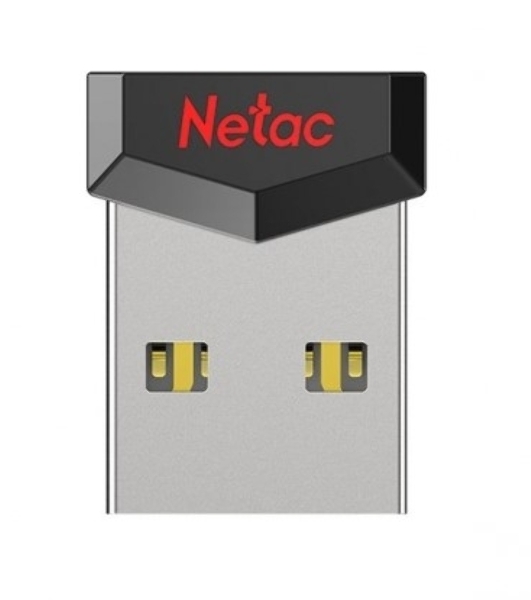 Флешка USB Netac UM81 (NT03UM81N-004G-20BK), 4Gb, USB 2.0, R/W 30/10, черный/красный
