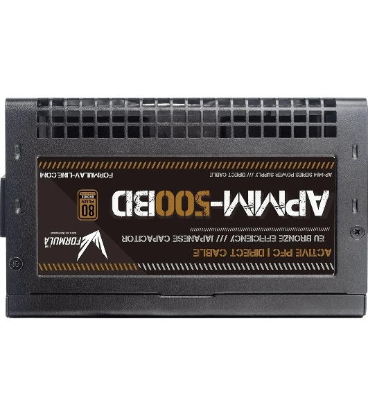 Блок питания Aerocool/Formula APMM-500BD, 500Вт, 80 PLUS Bronze, 120мм, черный