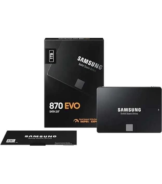 Накопитель SSD Samsung 870 EVO, 1Tb, SATA III, 2.5', R/W 560/530