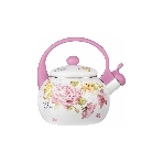 Чайник для плиты LR00-20 LARA (эмаль) PINK 2.5 л, индукционное дно, свисток, автоподъем крышки, фото5